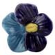 Navy Blue And Turquoise Ceramic Flower Knob Online